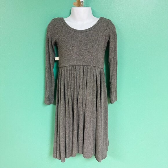 Childhoods Clothing Gray Long Sleeve Swing Dress Size 6/7 - Picture 2 of 9
